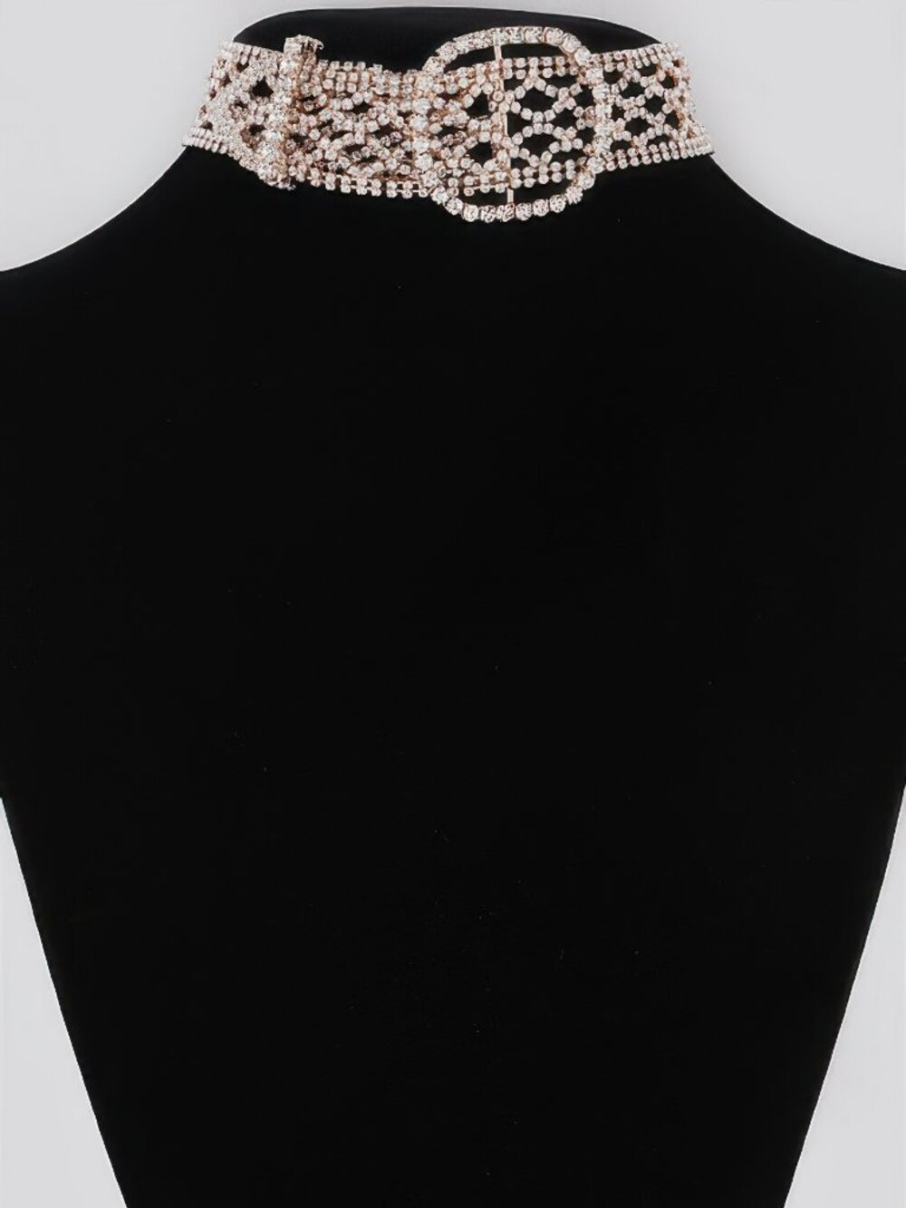 Diamond Belt Choker Necklace